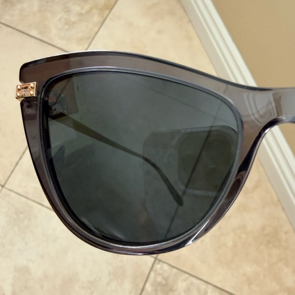 Dolce & Gabbana Black transparent Sunglasses with Gold Accents - Picture 5 of 7